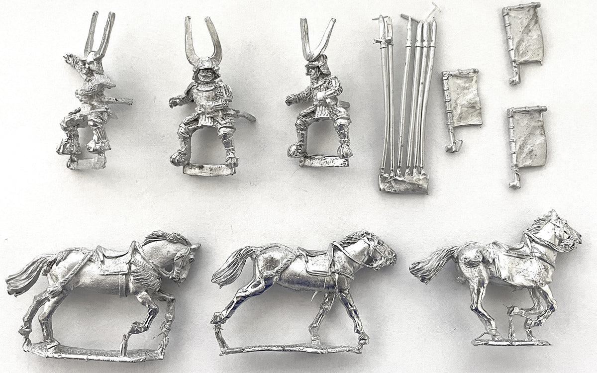 Detail Close-Up Perry Miniatures Samurai Mounted Red Devils 28mm Figures