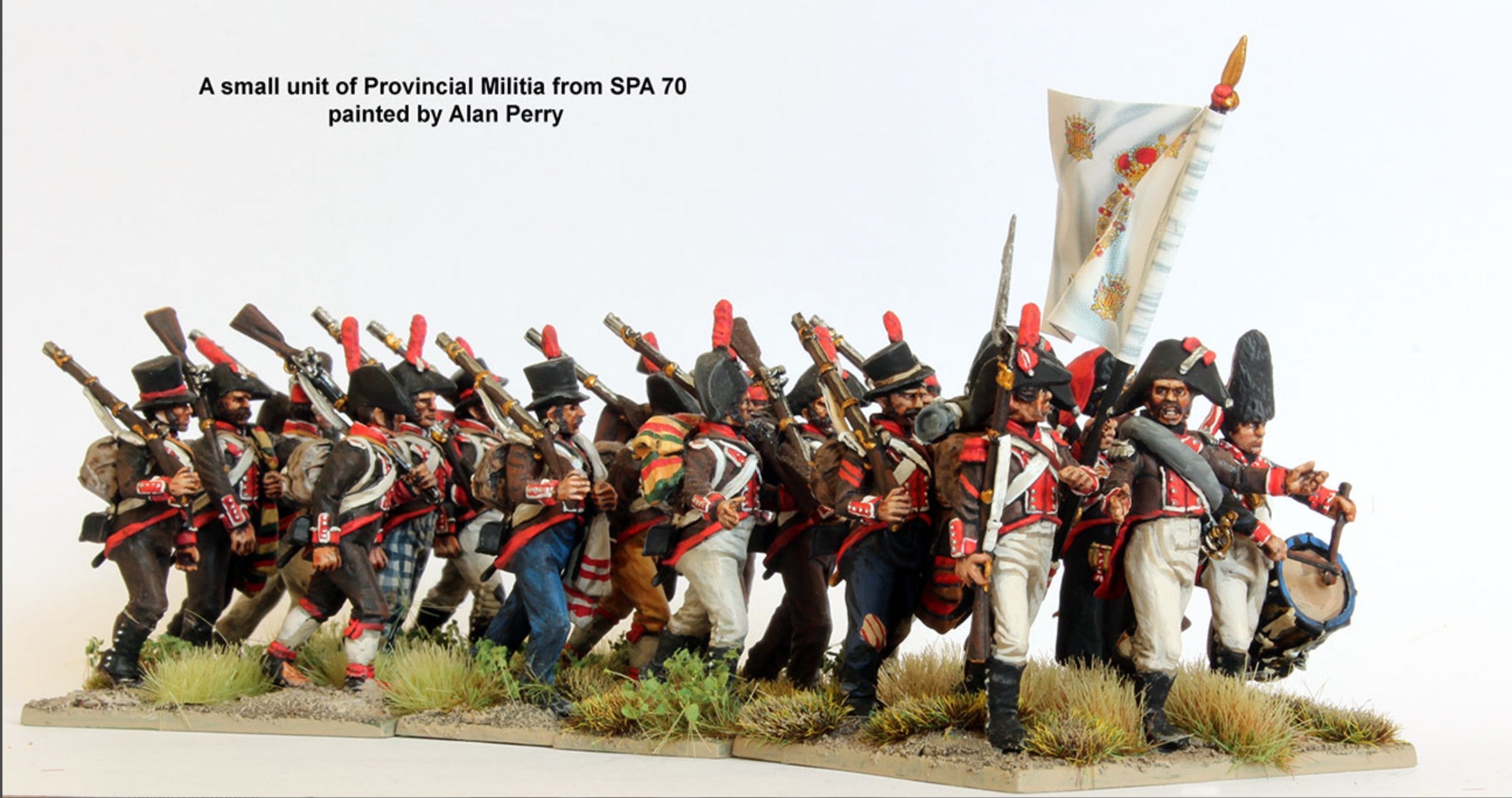 Perry Miniatures Spanish Napoleonic Infantry 1808–1811 28mm Plastic Miniatures Painted Examples Marching