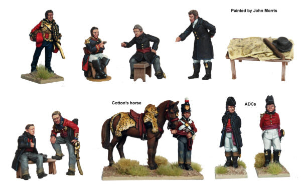 Front View Perry Miniatures Wellington And Staff Peninsular War 28mm Figures