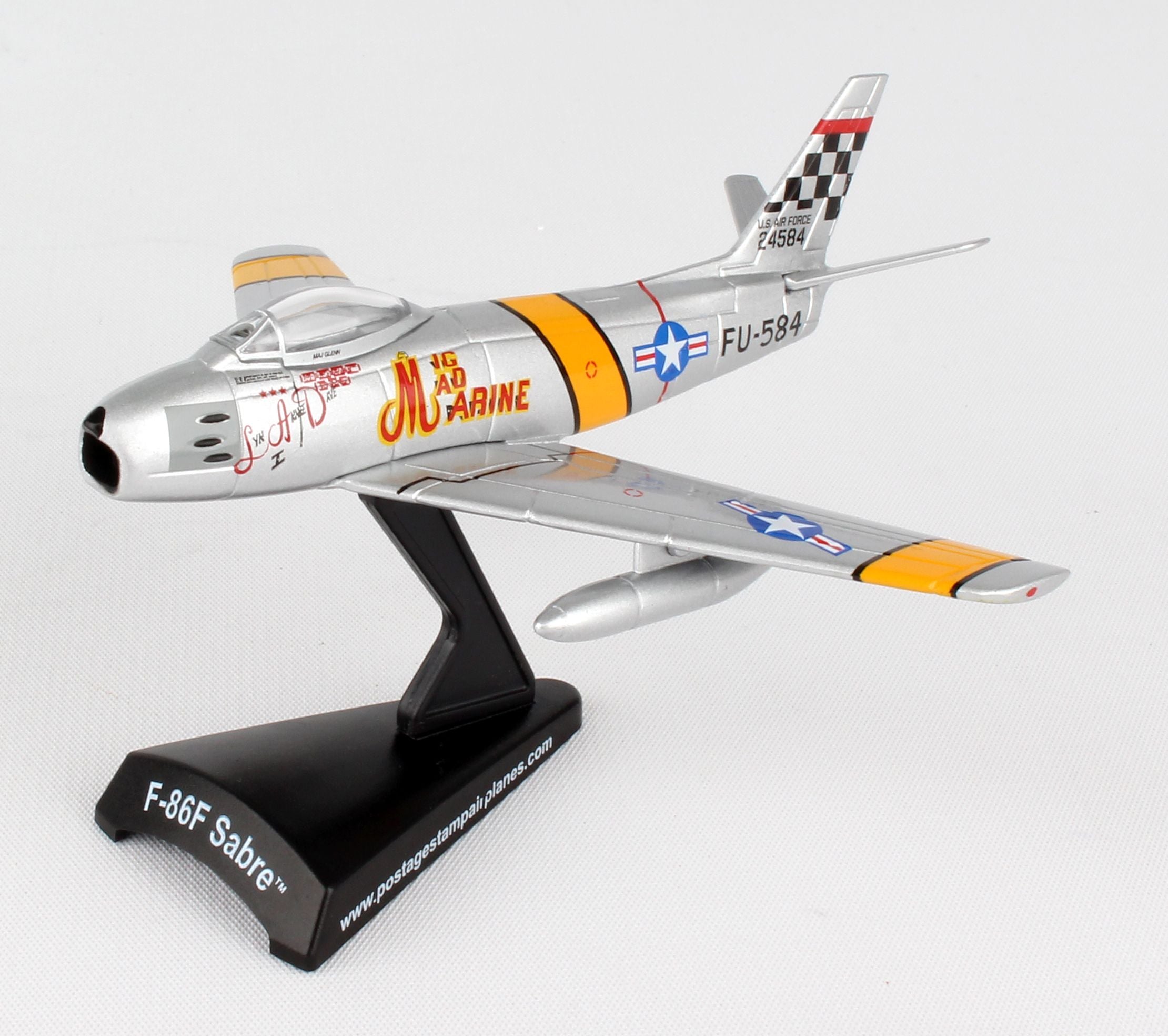 North American F-86 Sabre “Mig Mad Marine” 51st Fighter Wing USAF 1/110 Scale Model