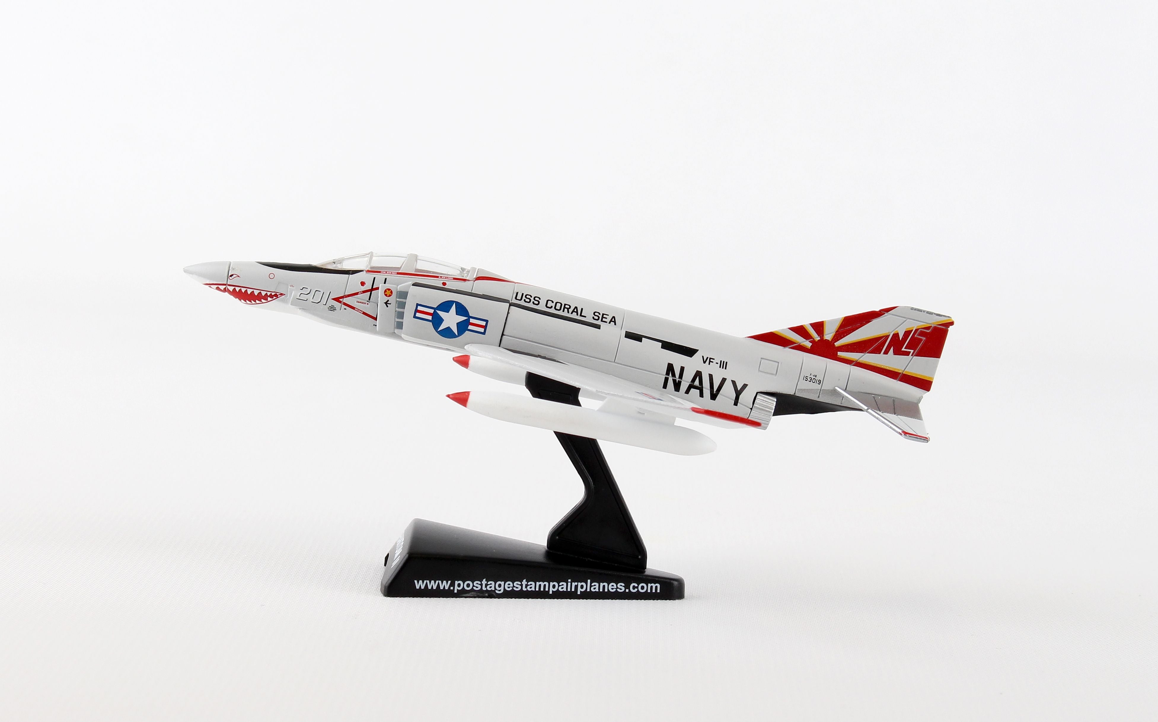 McDonnel Douglas F-4B Phantom II VF-111 “Sundowners” 1/155 Scale Model Left Side View