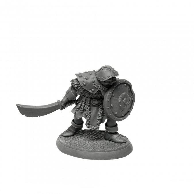 Reaper Miniatures Orc Warrior of the Ragged Wound 28mm unpainted plastic figure front view