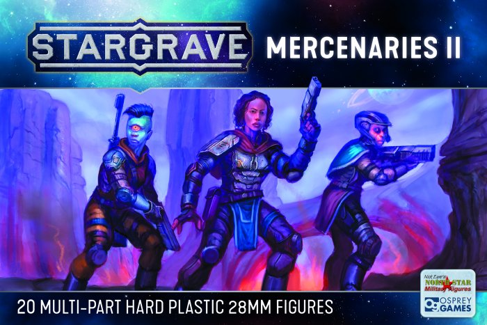 Stargrave Mercenaries II box front showing artwork and branding