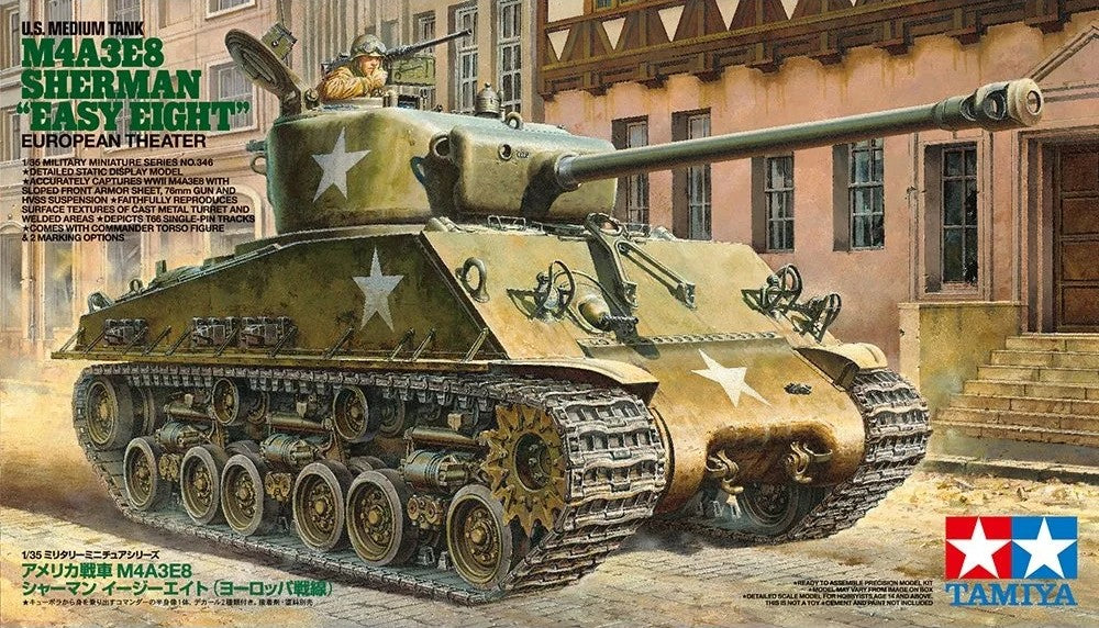 Tamiya 35346 1/35 US Medium Tank M4A3E8 Sherman Easy Eight box art