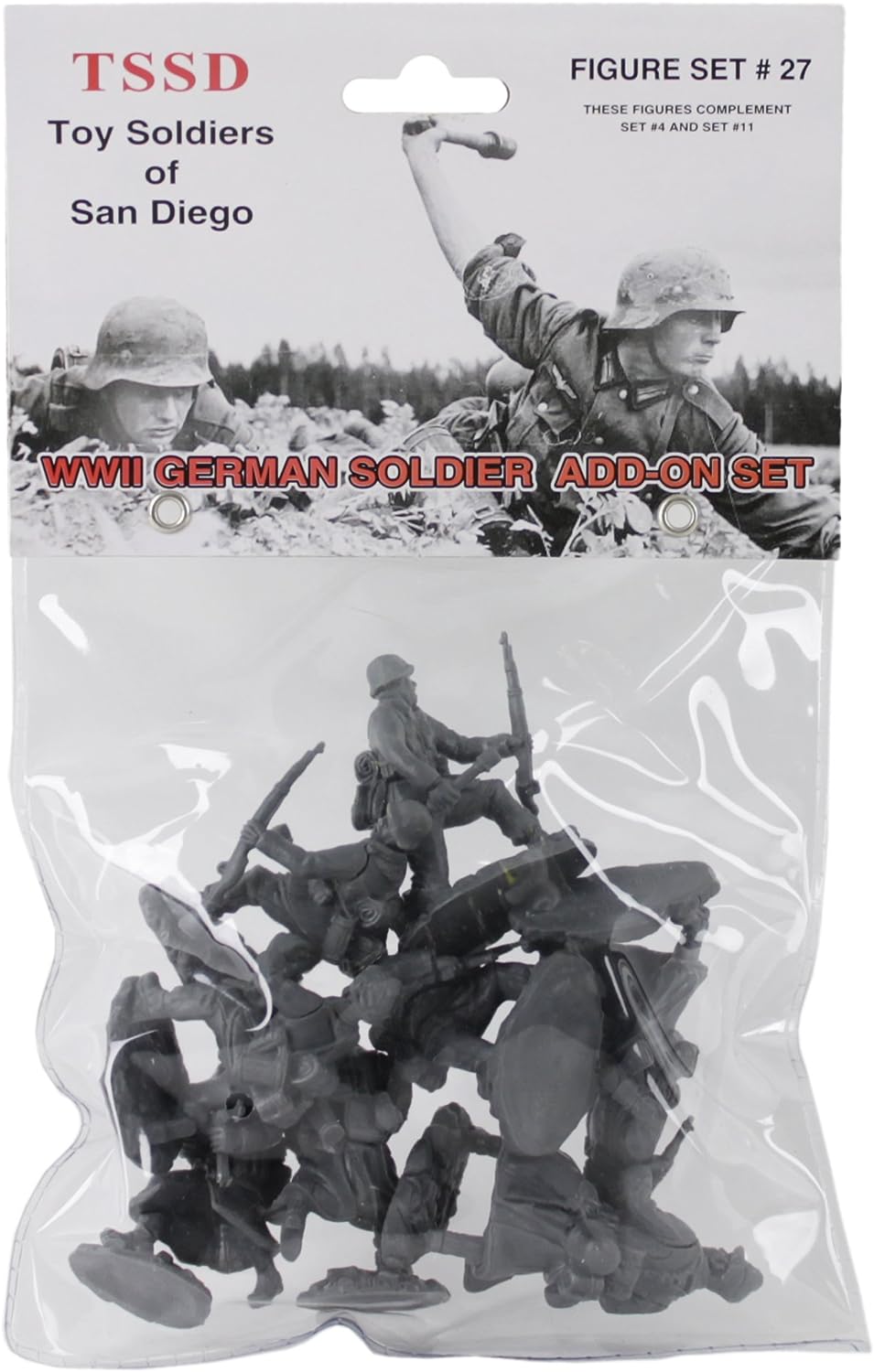 Packaging TSSD WWII German Infantry Add-On Set 54 mm / 1:32 plastic figures