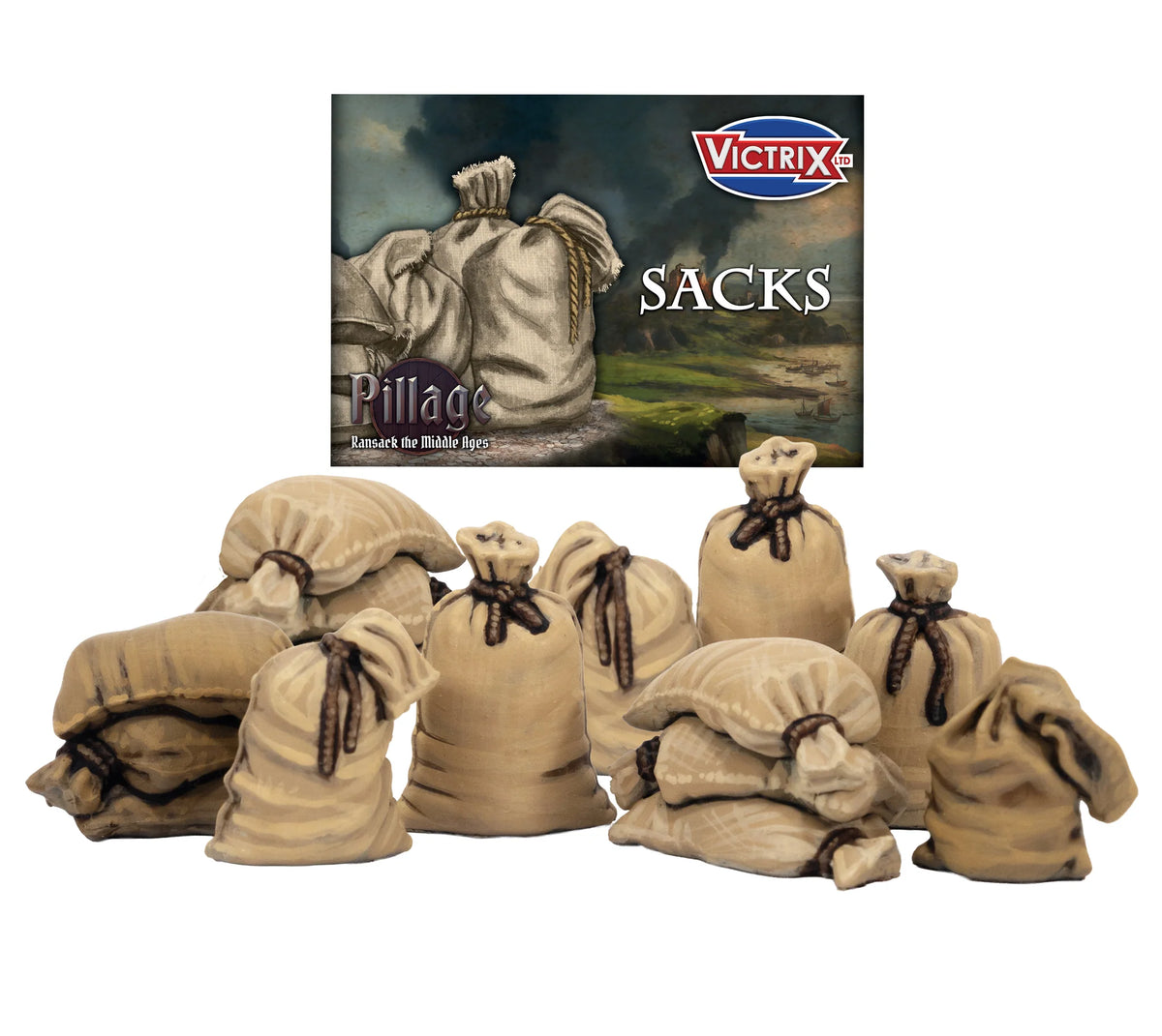 Victrix Limited Sacks 28 mm Scale Plastic – Medieval Collection