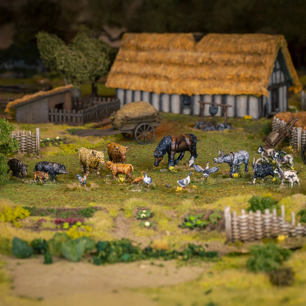Victrix Limited Farm Animals – 28mm Scale Plastic Model Figures