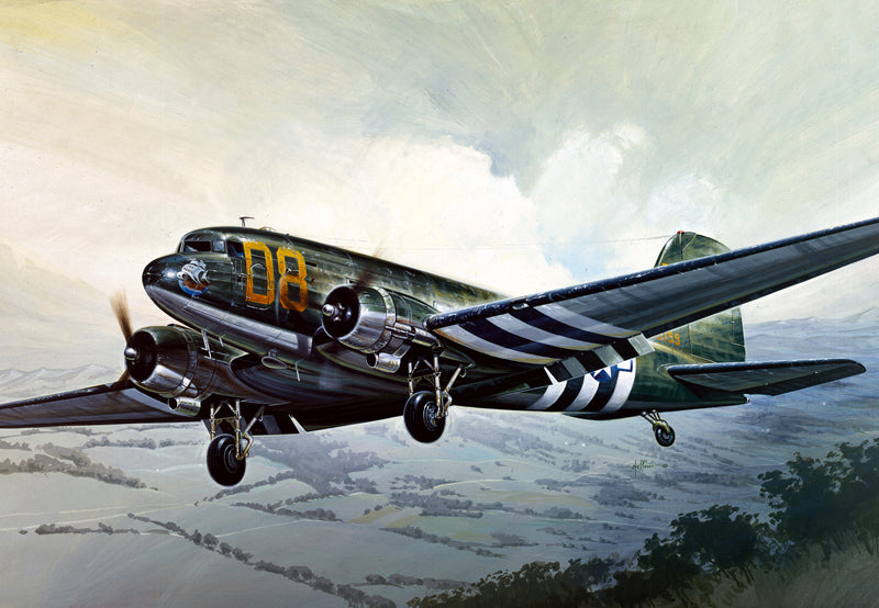 Douglas C-47 Skytrain, 1/72 Scale Plastic Model Kit Box Art