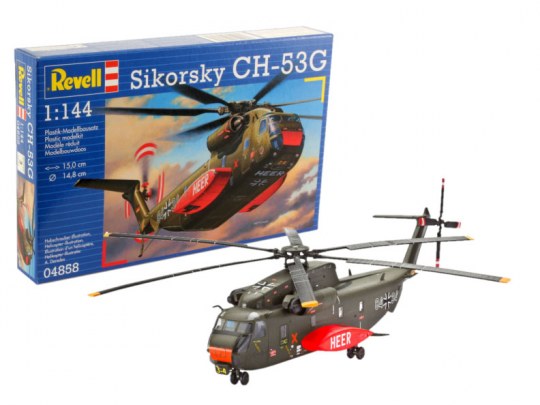 Sikorsky CH-53G Helicopter German Army 1/144 Scale Model Kit By Revell Germany