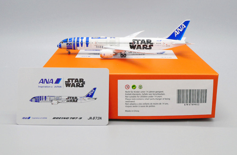 Boeing 787-9 All Nippon Airways Star Wars (JA873A) 1:400 Scale Model Box and Placard