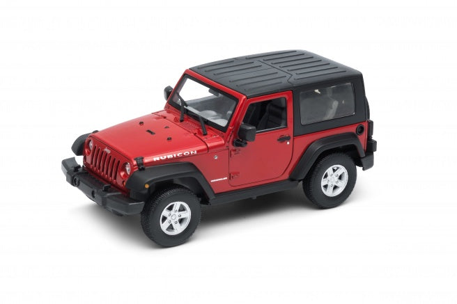 Jeep Wrangler Rubicon 2-Door (Red) 1:24 Scale Diecast Car