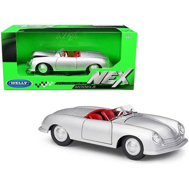 Porsche 356 Nr. 1 (356/1) Roadster 1948 (Silver), 1/24 Scale Diecast Car