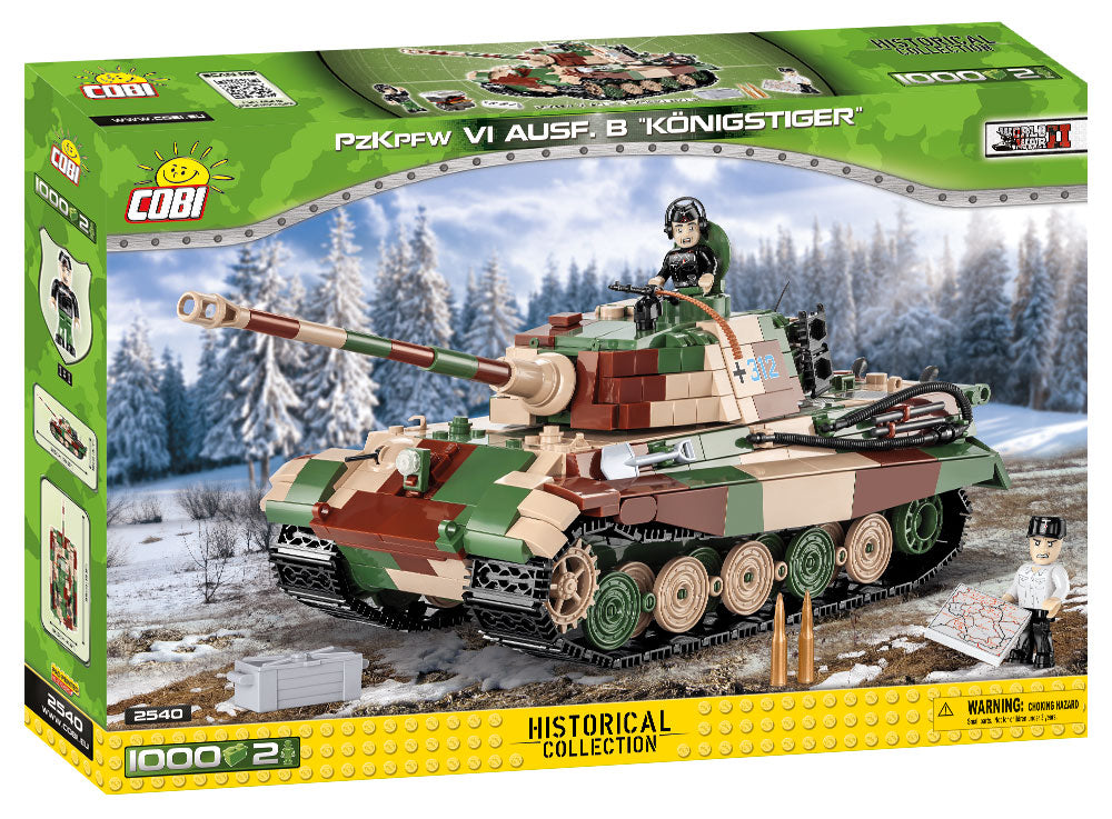 Tiger II PzKpfw VI Ausf. B “Königstiger” Tank, 1000 Piece Block Kit By Cobi