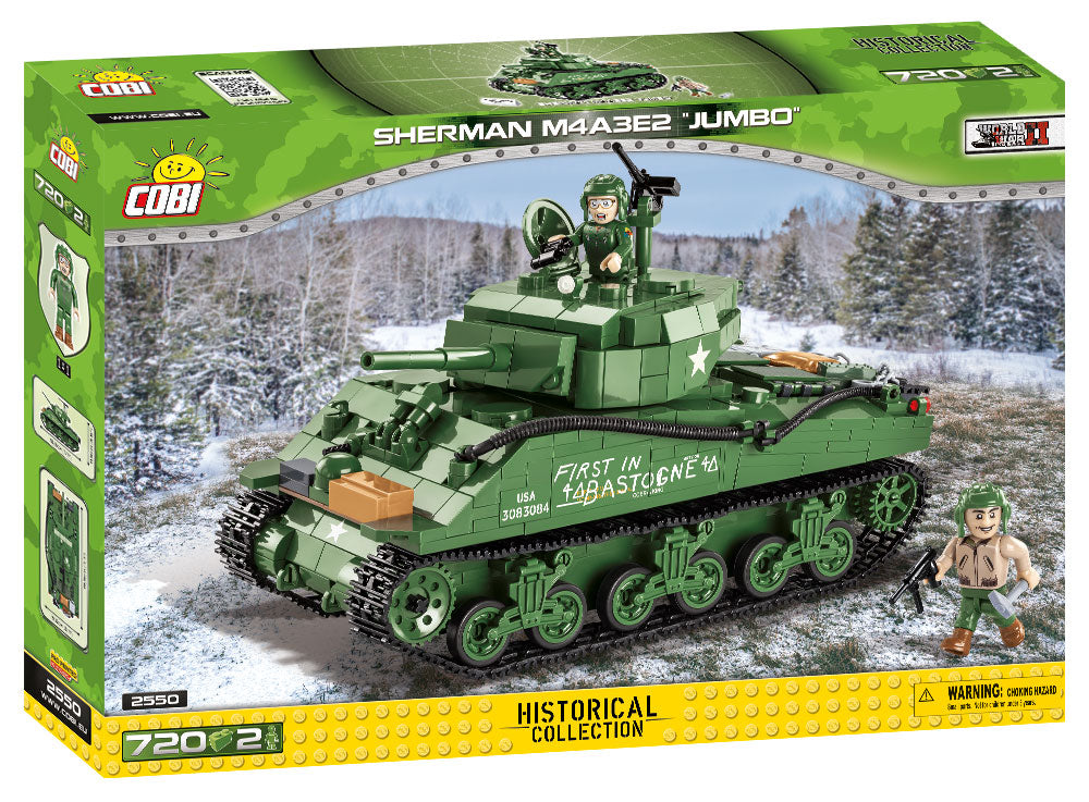 M4A3E2 “Jumbo” Sherman Tank 720 Piece Block Kit