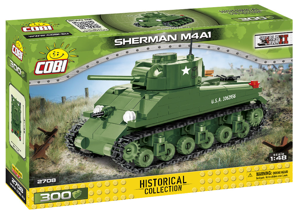 M4A1 Sherman Tank, 300 Piece Block Kit