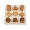 Natural Colored Shape Puzzle Board By Wooden Story