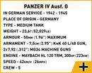 Company of Heroes 3 Panzer IV Ausf. G, 610 Piece Block Kit Technical Information 
