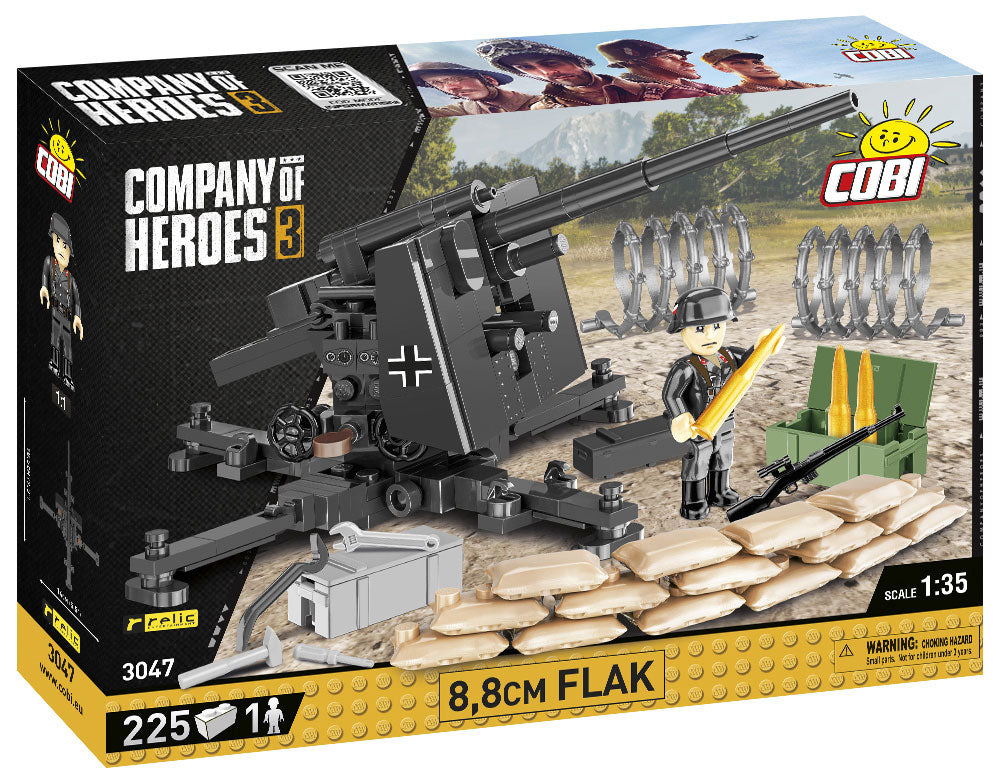 Company of Heroes 3, 8.8 cm Flak, 225 Piece Block Kit