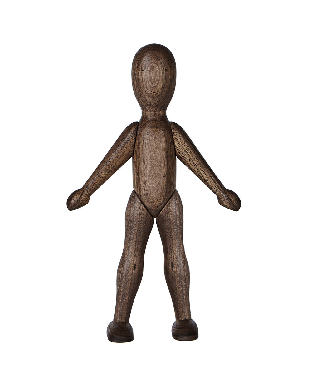 Walnut Wooden Figure La La With Dress