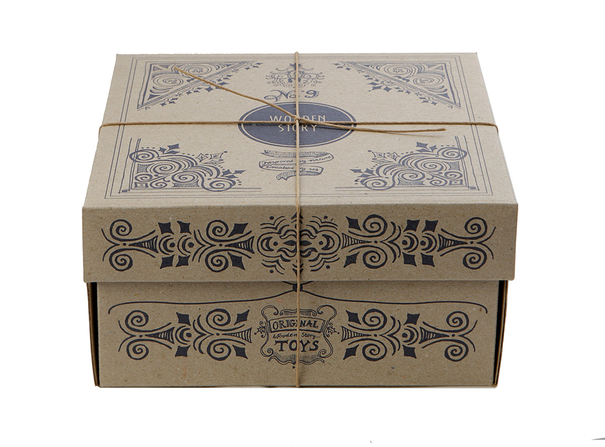 Natural Colored Shape Sorter Box By Wooden Story Box