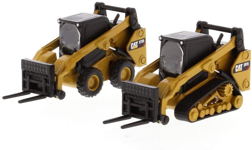 Caterpillar 272D2 Skid Steer Loader & Compact Track Loader 1:64 Scale Diecast Models Left Front View