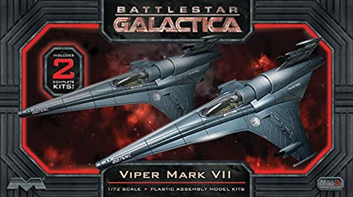 Battlestar Galactica Viper Mark VII (2 Pack) 1:72 Scale Model Kit By Moebius