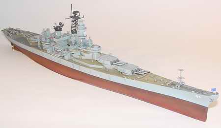 USS Wisconsin Battleship BB-64 1991, 1:700 Scale Model Kit By Trumpeter