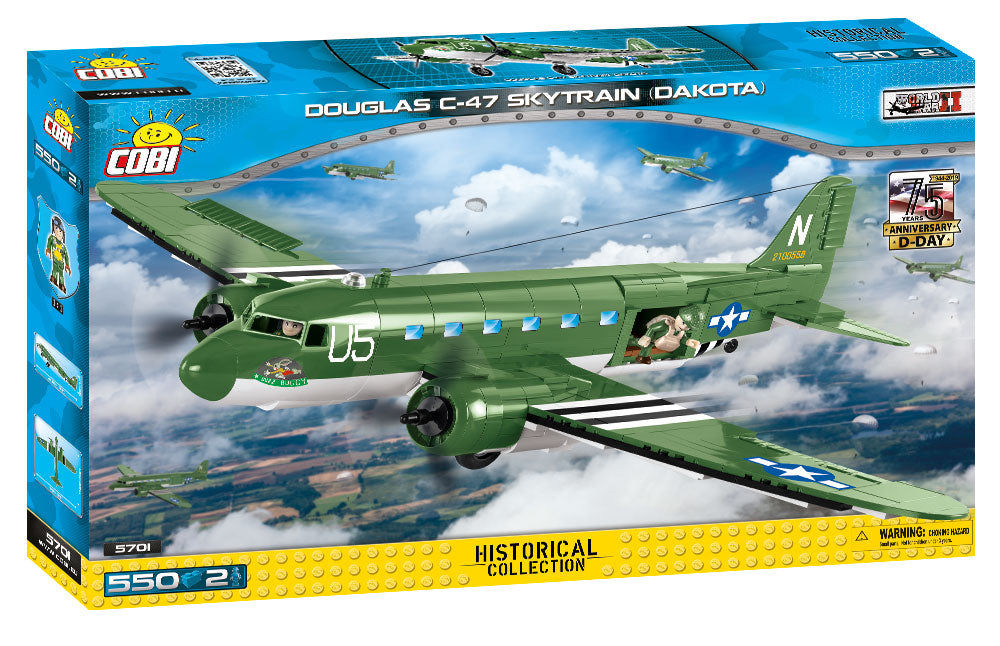 Douglas C-47 Skytrain (Dakota), 550 Piece Block Kit By Cobi Box Front