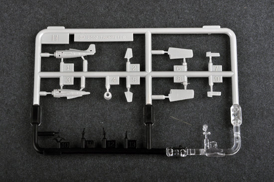 Grumman F4F-4 Wildcat (Pack of 10), 1:350 Scale Models Kit Sprue