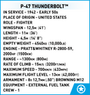 Republic P-47 Thunderbolt Executive Edition, 1/32 Scale 576 Piece Block Kit Technical Information