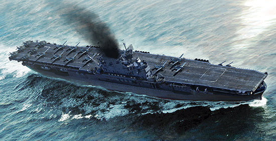 USS Enterprise Aircraft Carrier CV-6, 1:700 Scale Model Kit