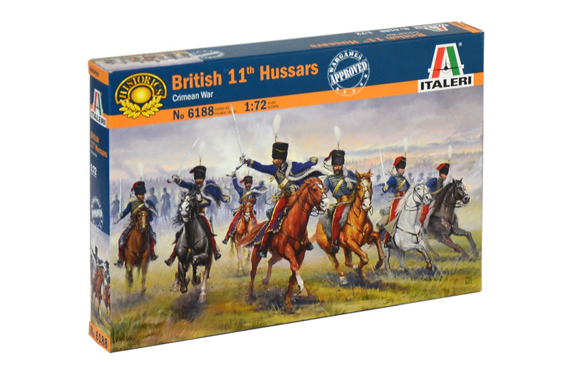 British 11th Hussars Crimean War 1/72 Scale Plastic Figures