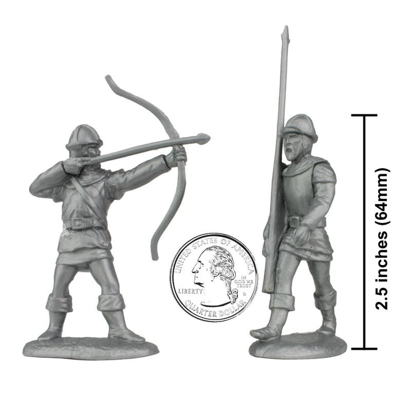 Sheriff Of Nottingham Normans 1/30 Scale Plastic Figures By LOD Enterprises Size Comparison