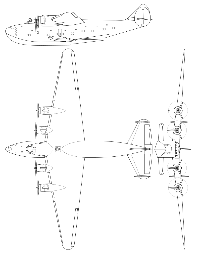 Boeing 314 Clipper Schematic