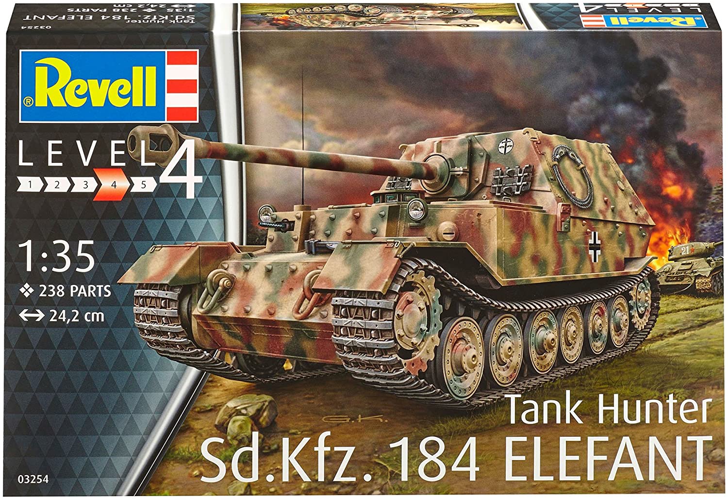 Sd.Kfz 184 Elefant Tank Hunter 1/35 Scale Model Kit By Revell Germany