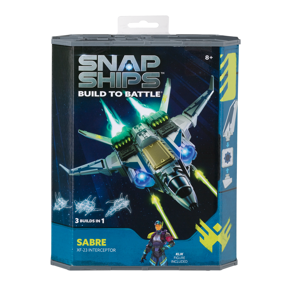 Snap Ships Sabre X-23 Interceptor Kit Box Front