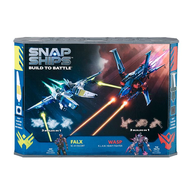 Snap Ships Wasp K.L.A.W. Heavy Fighter / Falx SC-41 Escort Battle Set Kit Box Front