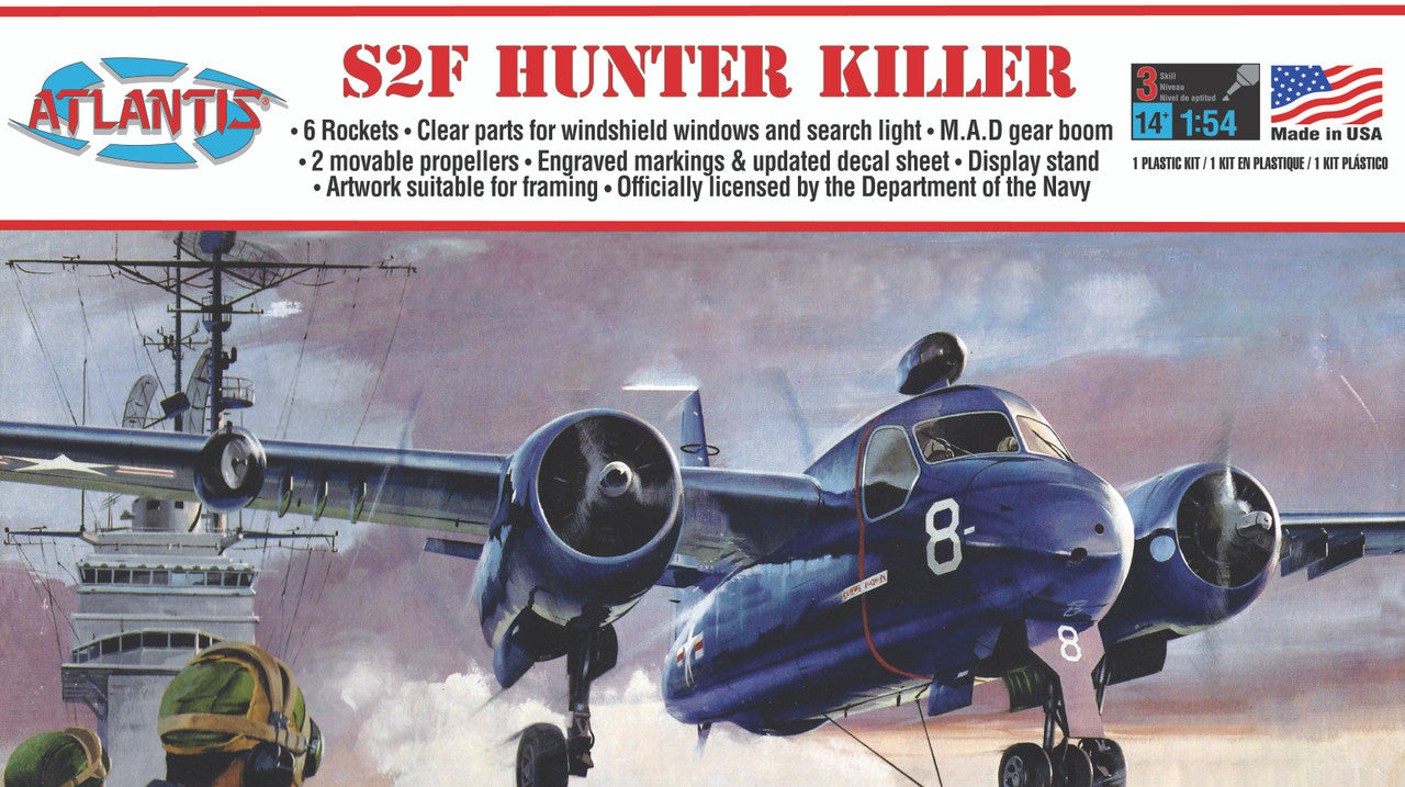 Grumman S2F Tracker 1/54 Scale Plastic Model Kit