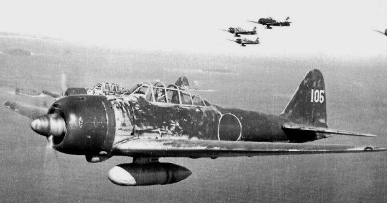 A6M3 Model 22 Over Solomon Islands May 1943 Tail Code UI-105 Flow By Nishizawa