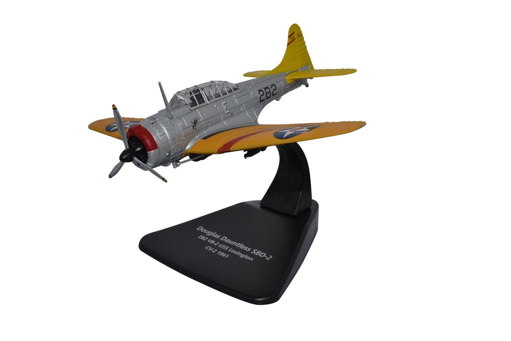 Douglas SBD-2 Dauntless,1:72 Scale Model By Oxford Diecast Left Front View