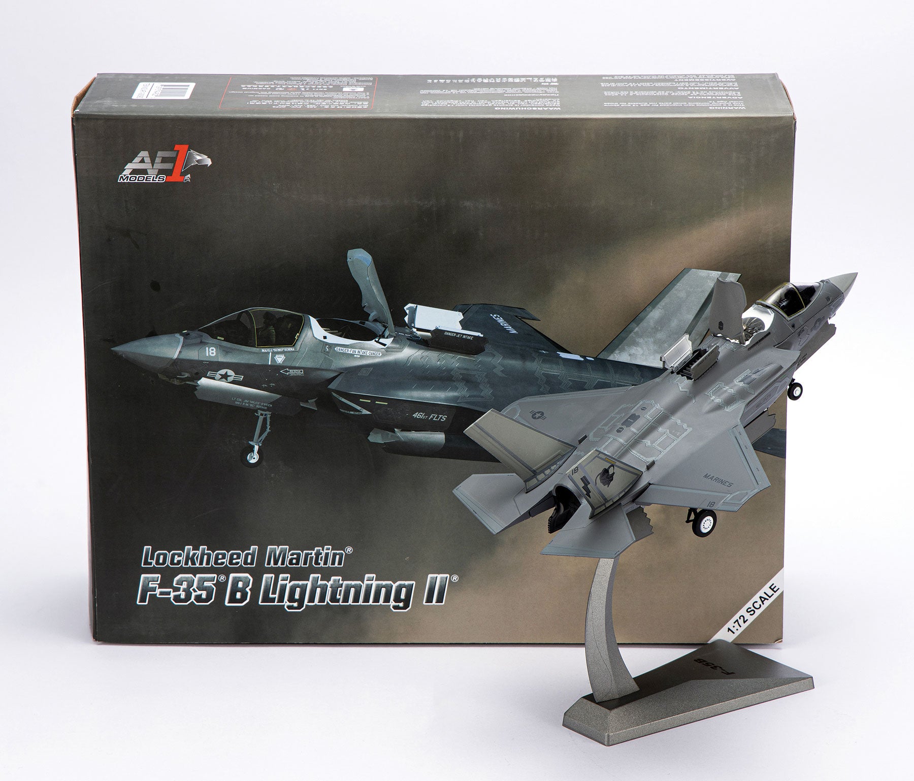 Lockheed Martin F-35B Lightening II 461st Flight Test Squadron 1:72 Scale Diecast Model Box