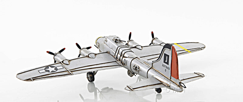 Boeing B-17 Flying Fortress Iron Frame Scale Model Left Rear View