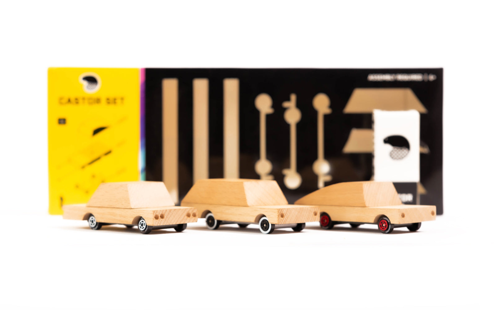 Castor Set Wooden Car Kit