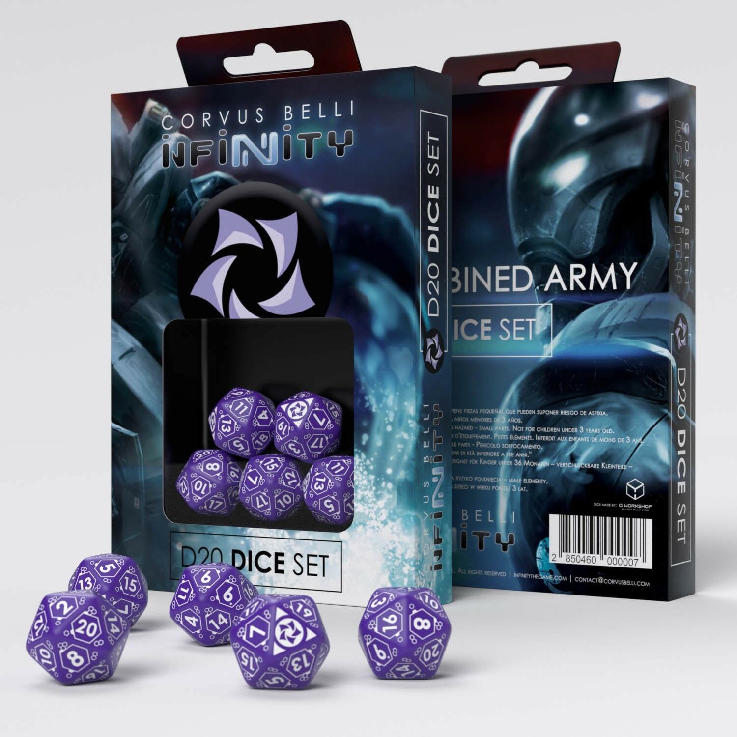 Infinity Combined Army D20 Dice Set Box