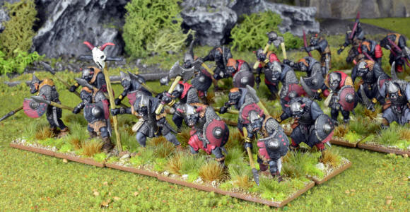 Oathmark Goblin Infantry, 28 mm Scale Model Plastic Figures Painted Example