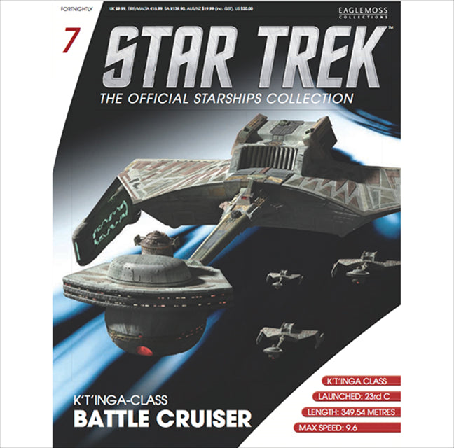 Eaglemoss Klingon K't'inga Battlecruiser Magzine