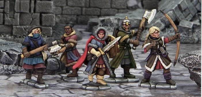 Frostgrave Soldiers II, 28 mm Scale Model Plastic Figures Example