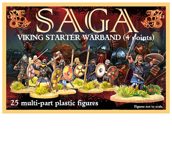 SAGA Viking Starter Warband, 28 mm Scale Plastic Figures