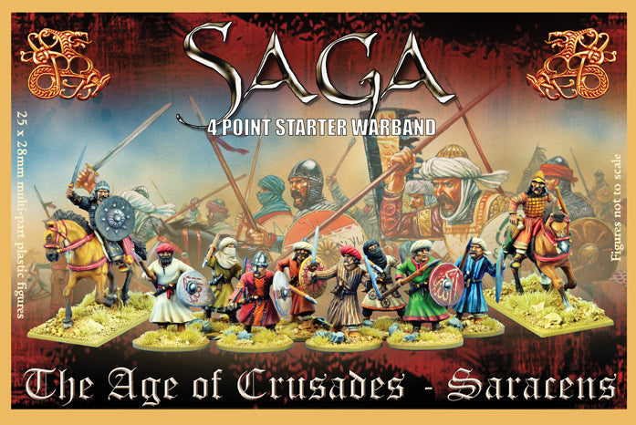 SAGA Saracen Starter Warband, 28 mm Scale Plastic Figures