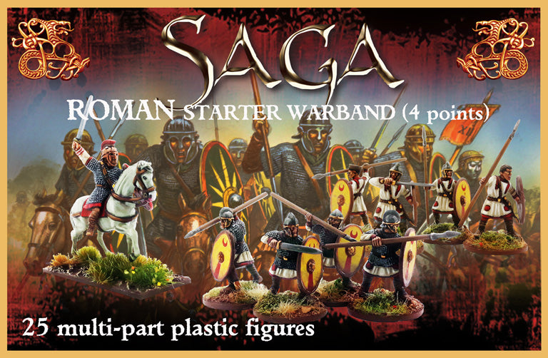 SAGA Roman Starter Warband, 28 mm Scale Plastic Figures